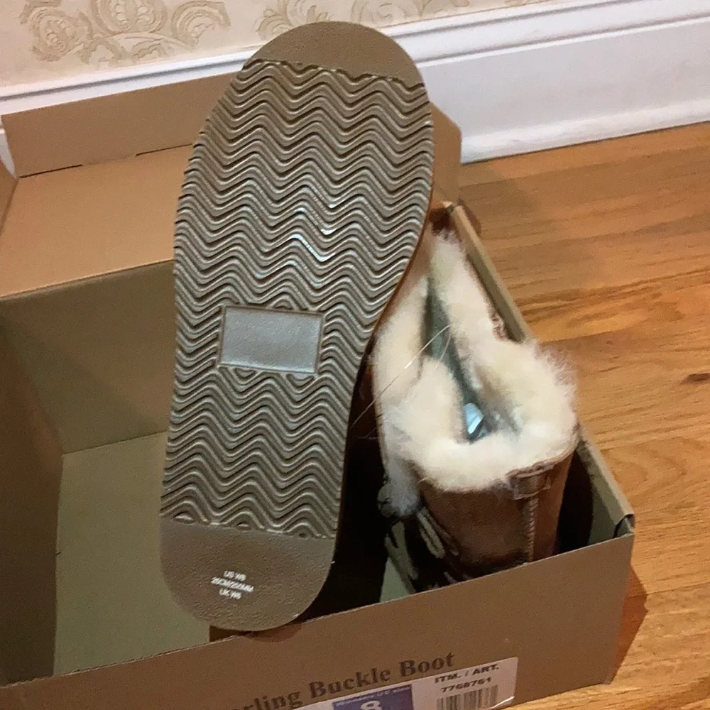 🍂Kirkland Shearling Buckle Boot (Chestnut)🍁 *NEW WITH TAGS* - Picture 7 of 11
